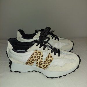 New Balance 327 White Leopard Woman's Shoe